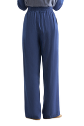 Denim  Elastic Trousers - Pants